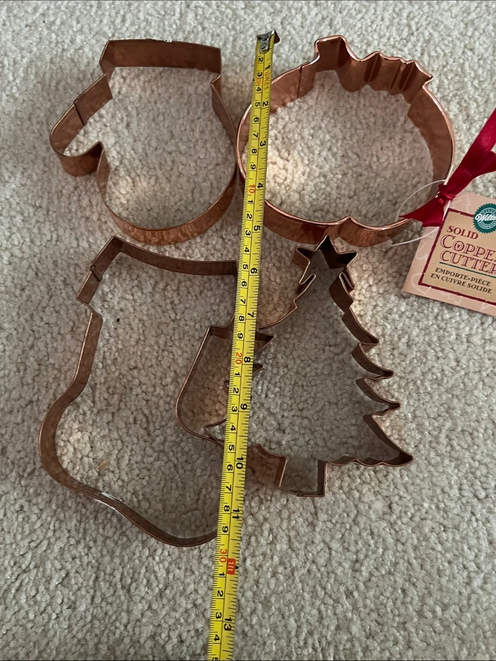 Copper Holiday Cookie Cutters - Set of 4 (Copper)
